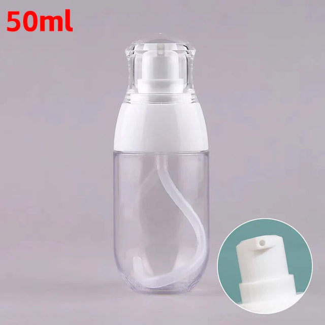 Carvallo Återfyllbar pumpflaska i plast | 50 ml / 150 ml resebehållare för schampo, lotion & kosmetik | Lätt, läckagesäker & återanvändbar Carvallo