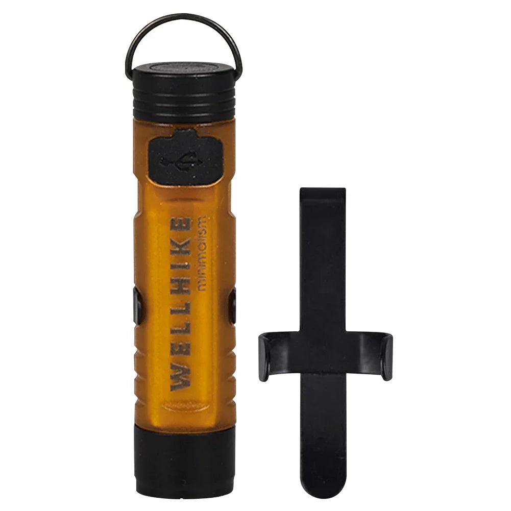 Carvallo ficklampa LUMIRO PocketBeam | 350 lm | Magnetisk & med krok | USB-C uppladdningsbar | För camping & utomhus Carvallo