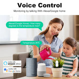 Carvallo Markfuktighetsensor GrowGuard | Zigbee 3.0 | App- & röststyrning | För växtvård & trädgårdövervakning Carvallo