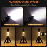 Carvallo Campinglampa InsectoGlow Pro | LED-ljus med myggskydd & stativ | 5 ljuslägen & 3000 mAh batteri | IP44 vattentålig Carvallo