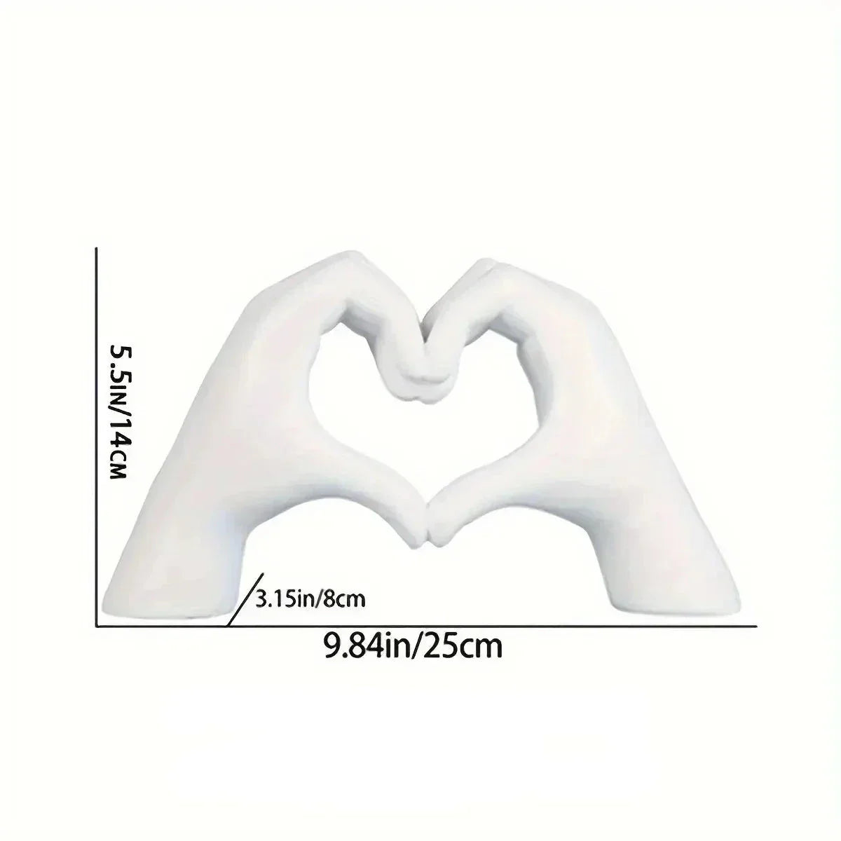 Skulpturala Händer Dekoration - Kärleksfull och Elegant Carvallo