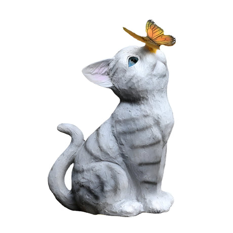 CatGlow Light - Solardriven katt skulptur för utomhusbelysning Carvallo