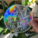 Carvallo fönsterdekal solfångare | Självhäftande med 3D-regnbågseffekt | För fönster, väggar & dekoration Carvallo