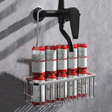 Carvallo AeroRack Hängande Duschhylla av Aluminium | Rostfri Duschhylla med Krok | Stor Kapacitet för Schampo & Badaccessoarer Carvallo