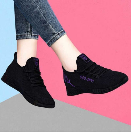 Active Lifestyle Sneaker-Shoes for Women-Hemnix-Lila svart-36-Hemnix