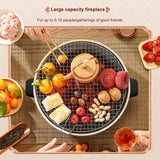 Carvallo Bärbar Kolgrill | Rökfri & Kompakt | För Camping, Trädgård & Balkong Carvallo