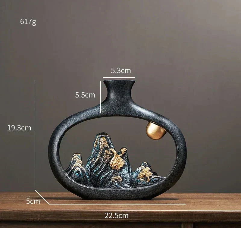 Eastern Mountain Landscape Vaser - Konstnärlig och Exotisk Carvallo