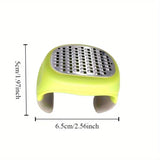 Carvallo EasyGrate rostfri rivjärn för vitlök, ingefära och ost | Halkfri & Skarp | Hållbar & Lätt att rengöra Carvallo