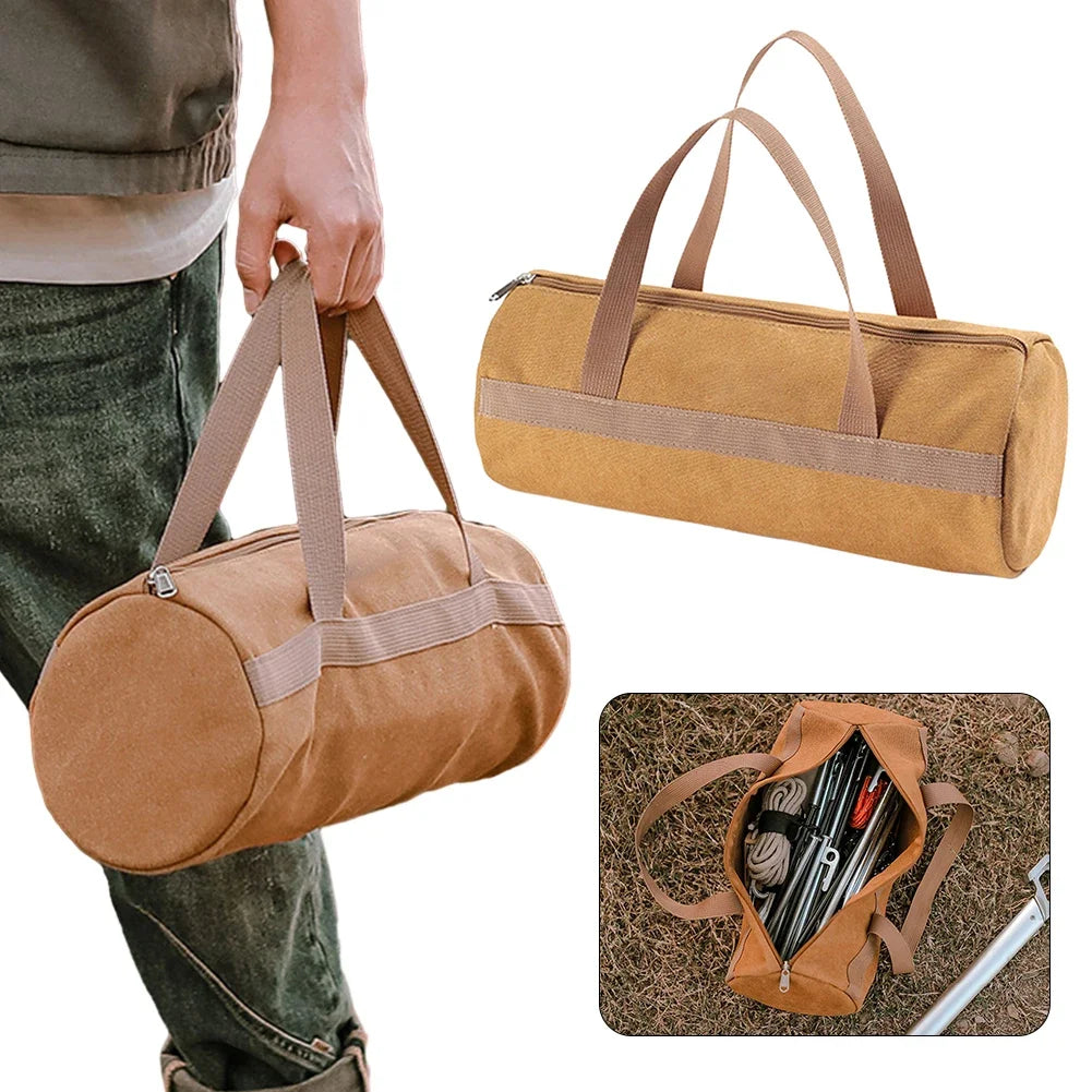 Carvallo Pro | Stort kapacitet | Robust tältspike-väska | Andningsbart canvas Carvallo