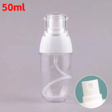 Carvallo Återfyllbar pumpflaska i plast | 50 ml / 150 ml resebehållare för schampo, lotion & kosmetik | Lätt, läckagesäker & återanvändbar Carvallo