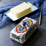 Handmålad smörburk i toskansk stil Carvallo