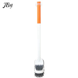 Carvallo WC-borste | Dubbelsidig toalettborste med långt handtag | Djup rengöring & Hygienisk | Platsbesparande hängande Carvallo