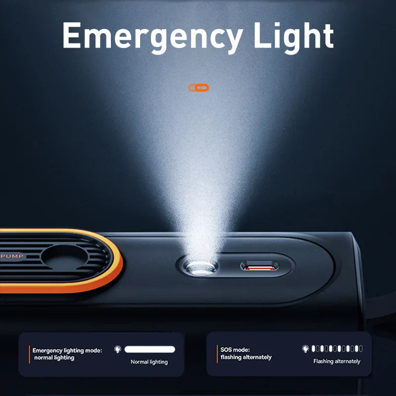 Carvallo X2 Batterikompressor | Dubbelcylinder-power | Automatisk tryckkontroll | Kompakt & trådlös Carvallo