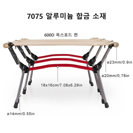 Carvallo Ultralätt Campingöversäng | Fällbar & Stabil | Aluminiumram & Ripstop-Nylon | För Utomhus & Trekking Carvallo