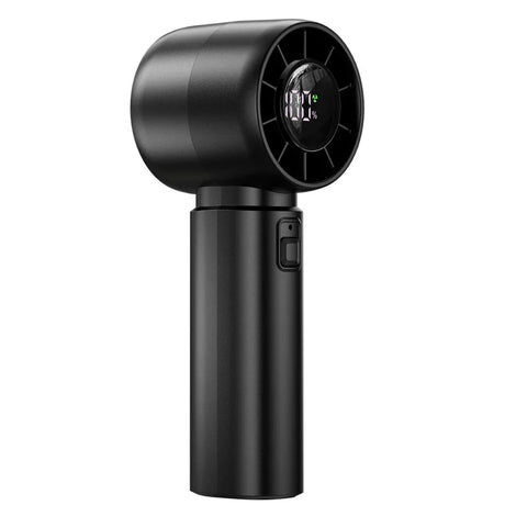 Carvallo Mini Handventilator mit LED-Anzeige | 5-Stufen Turbo-Luftkylare | 4000mAh batteri | resefläkt för strand & semester Carvallo