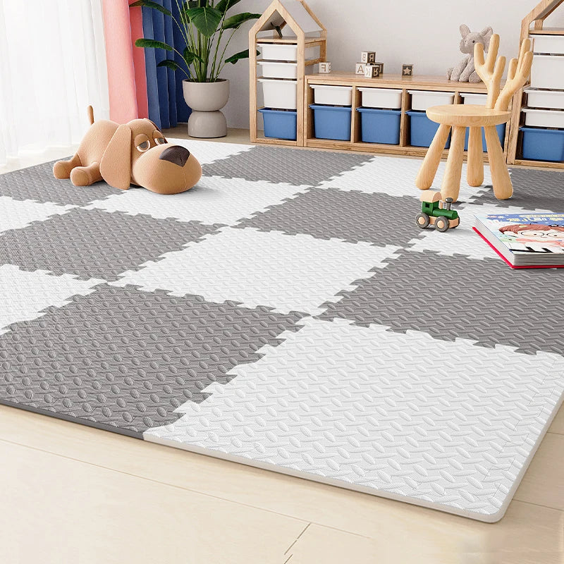 PlayMats – Färgglad skum babylekmatta pussel med låsbart design för barn Carvallo