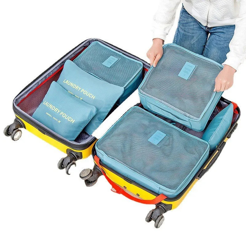 Carvallo Packwürfel Set | 6-delat | Vattentät & Extra Volym | Resväska Organizer för Herrar Carvallo