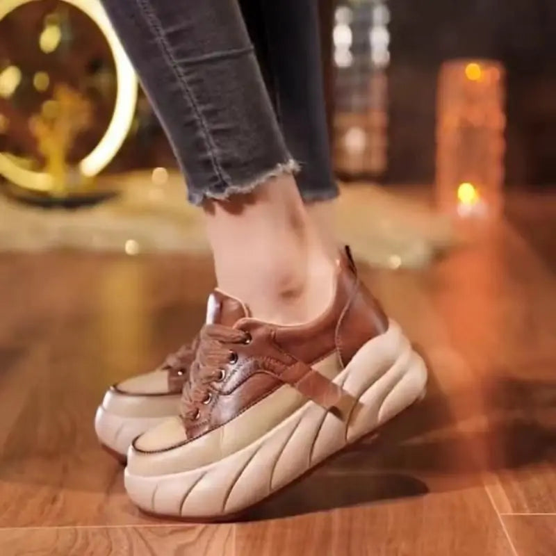 Mjuka sneakers med tjock sula för kvinnor-Shoes for Women-Hemnix-Hemnix