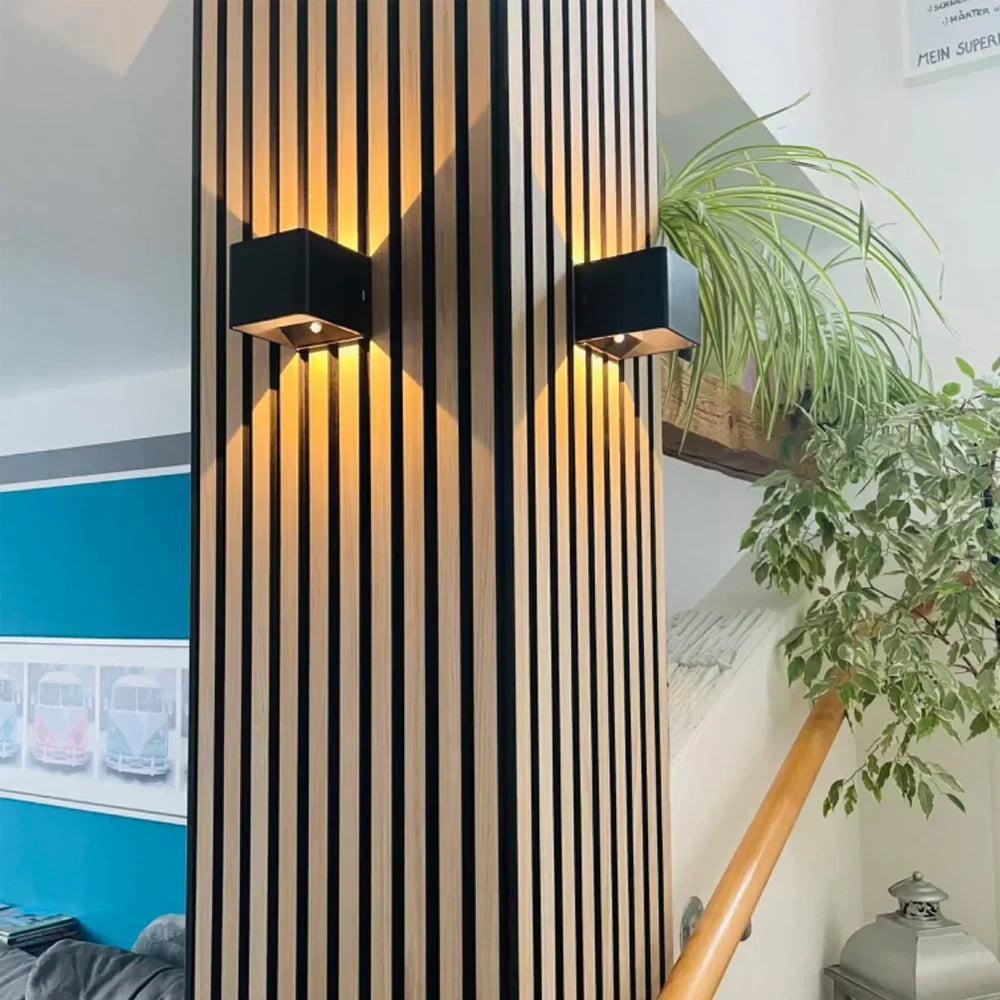 Vägglampa Modern Svart Trådlös LED Väggsconce Carvallo