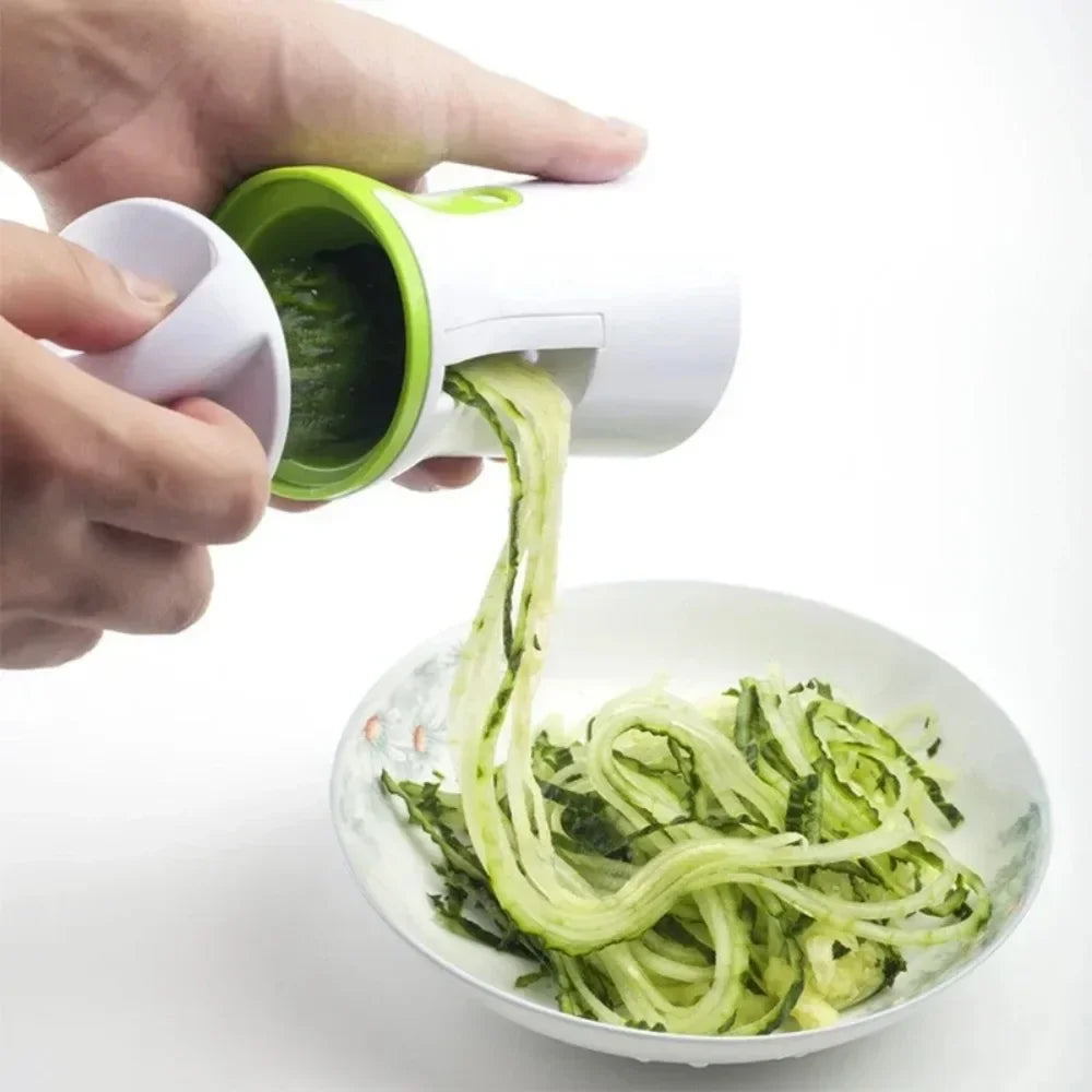 Carvallo Spiral Cutter | For Vegetables & Cheese | Manual & Compact | Stainless Steel & BPA-free Plastic Carvallo
