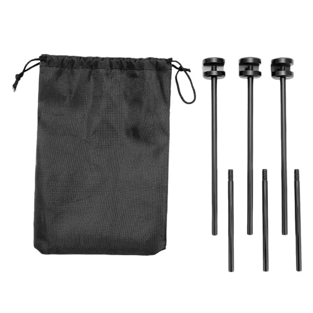 Carvallo-Grillgestell FireTrek TripodFlex | Höjdjusterbar & hopfällbar | Med kedja & väska | För utomhus & camping | 60 cm kedjelängd Carvallo