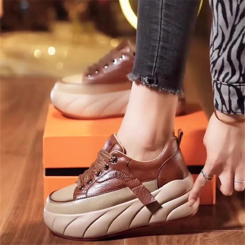 Mjuka sneakers med tjock sula för kvinnor-Shoes for Women-Hemnix-Hemnix