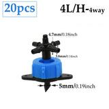 Carvallo Cross Connector | 2-Way Arrow Connection | For 3 mm & 5 mm Hoses | Drip Irrigation Systems Carvallo