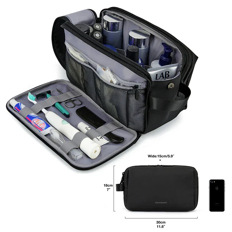 Carvallo Vattentät Kosmetiktasche för Damer & Herrar | Lätt Kulturväska i S/M/L | Resetillbehör för Personvård & Smink | Unisex Resa Organizer Carvallo
