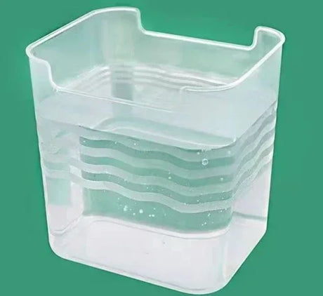 Carvallo Kylskåp Förvaringsbox 11,8×9,8×12 cm | Transparent & stapelbar | För frukt, kryddor & färskhetsorganisation Carvallo