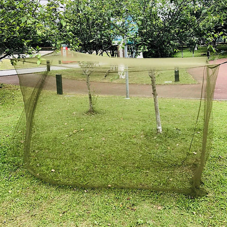 Carvallo SoloNet Ultralätt myggnät för 1 person | Finmaskigt & Andningsbart | Med 6 upphängningsöglor | För camping, trekking & fiske Carvallo