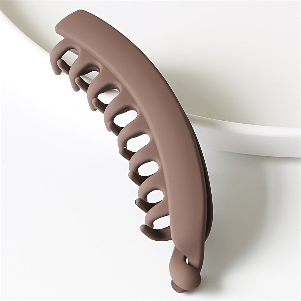 Kvinnors Eleganta Hårklor-Accessories-Hemnix-Brun-Hemnix