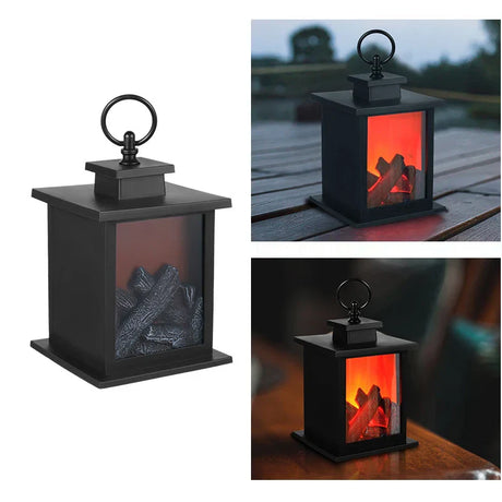 Carvallo LED Kamine ljus | Flameffekt | Batteridriven dekorationlampa | För hemmet, barnrum & camping Carvallo