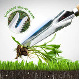 Carvallo Classic | Ogräsvettare med trähandtag | Handjägare i rostfritt stål | För fogar, rabatter och trädgårdsskötsel Carvallo