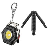 Carvallo Mini LED Campinglampa | USB-C Uppladdningsbar | COB-Arbetslampa med magnetfot | 7 Ljuslägen & IP64 Vattenskydd Carvallo