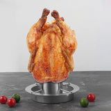 Carvallo Flammstahl | Rostfri kycklinghållare i rostfritt stål | Vertikal grillning | Avtagbar & Rostfri Carvallo