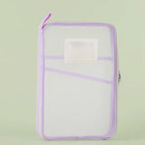 Carvallo A4 Dokumentväska med dragkedja | Dubbel lag och transparent | Nylon-nät organiserare 31×23,5×4 cm Carvallo