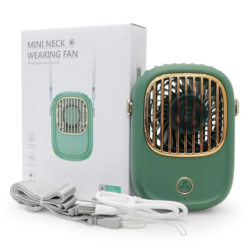 Carvallo Bärbar Nackfläkt | Uppladdningsbar & Multifunktionell | För Utomhus, Resor & Hemma Carvallo