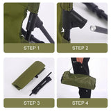 Carvallo Camping-fällstol | Ultr lätt & väderbeständig | Aluminiummaterial | Polstrad för extra komfort | Snabb att sätta upp Carvallo