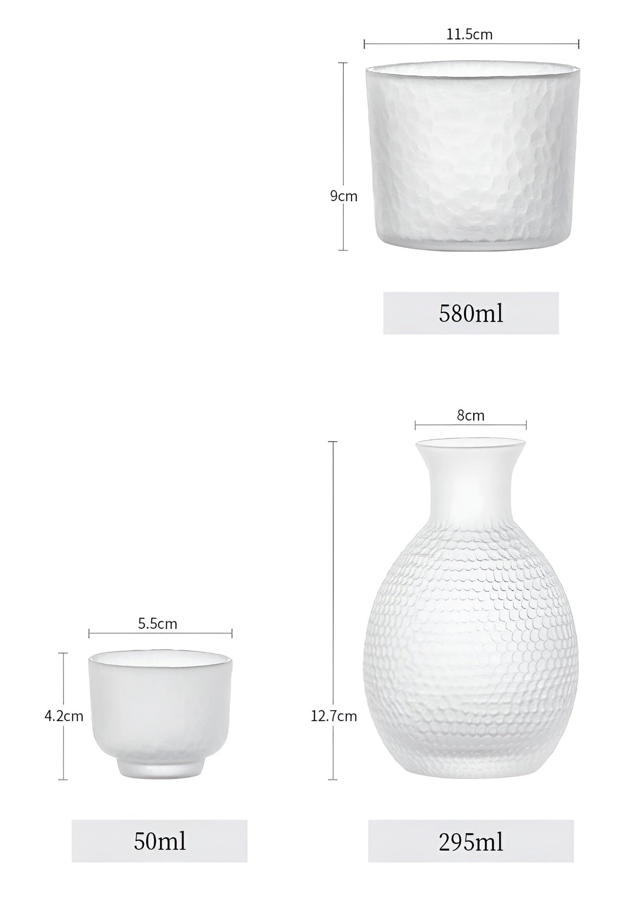 Japanskt glas-set – Elegant sake- & whisky-set | Perfekt för bar & hem Carvallo