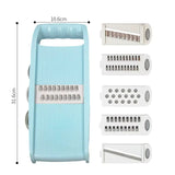 Carvallo 5-i-1 | Manuell & Multifunktionell | Rive, Hyvel, Tärnare | KüchenMeister® Kökshjälp Carvallo