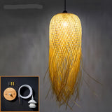 Handvävd bambus hänglampa – Belysning för tehus, restaurang och hotell Carvallo