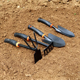 Carvallo Trädgårdsredskap 2-i-1 Hacka & Raka | Robust Kombi-verktyg med 5 tänder | Av kolstål | För rabatter och ogräsborttagning Carvallo