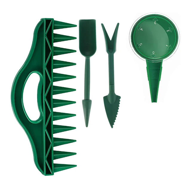 Carvallo Såhjälpare Set 4/7-delar | Växthjälp med 12-håls såmall | Vattentålig & Stabil | Trädgårdsverktyg för precis sådd Carvallo