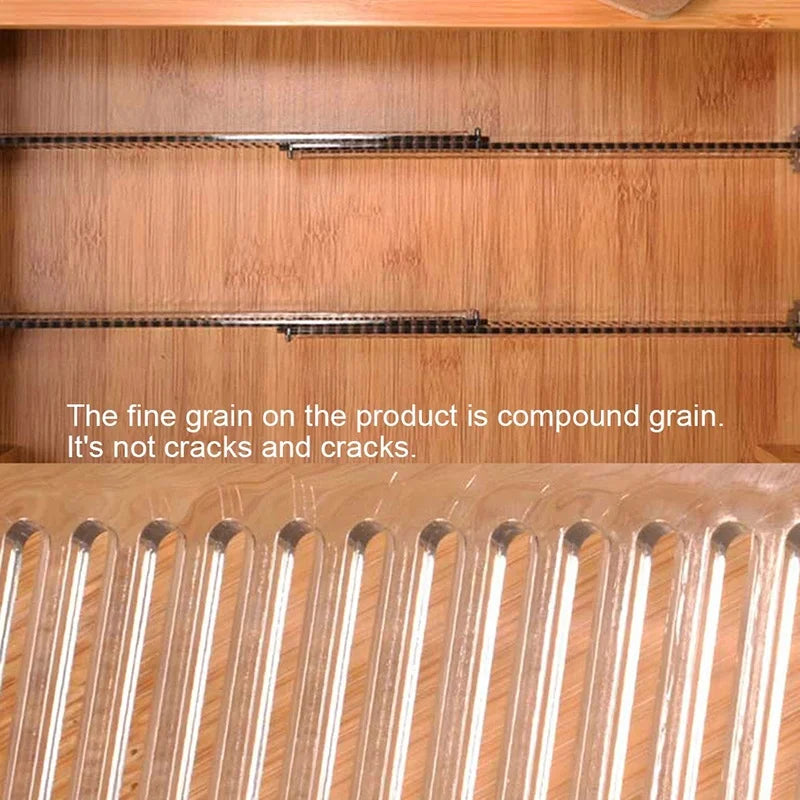 Carvallo Skåddelnare | Justerbar & Verktygsfri | 2-pack | För Kök, Bad & Kontor | Robust PS-material Carvallo