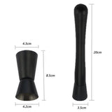 Carvallo – Ghost Black Matte Cocktail Shaker Set med Lyxig Finish Carvallo