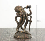 Carvallo - Unik Steampunk Cthulhu bläckfisk skulptur för konstnärliga miljöer Carvallo