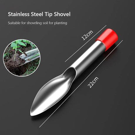 Carvallo 2-delat trädgårdsverktygset | Rostfritt stål plantering spade & ogräsborttagare | Vass & rostfri | För grönsaker, blommor & plantor Carvallo
