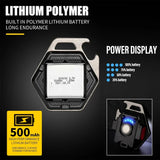 Carvallo Mini LED Campinglampa | USB-C Uppladdningsbar | COB-Arbetslampa med magnetfot | 7 Ljuslägen & IP64 Vattenskydd Carvallo