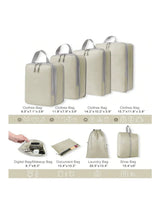 Carvallo-förvaringsväska PackEase | Kompakt & Mångsidig | För Kläder, Skor & Kosmetik | Platsbesparande & Robust Carvallo