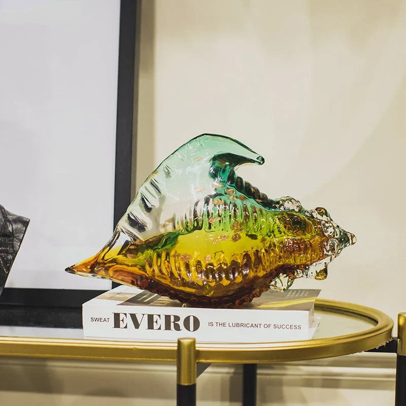 OcearaShell – Dekorativ skulptur med mjuka kurvor och havsinspirerad form Carvallo